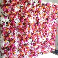 SPR Modern Christmas Flower Wall Backdrop with Silk Cloth Artificial Flowers for Party Home Event Decorations