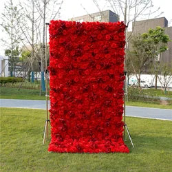 SPR Wholesale Silk Artificial Wedding Flower Wall Backdrop 8ft 8ft for Restaurant Decoration Wedding Party Events Mother's Day - SPR-XMBD036