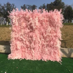 SPR Bohemian Luxury 5D Fabric Back Rose Wall Panels for Wedding Christmas & Halloween Decor-Handmade Environment-Friendly - SPR-FW22116-1