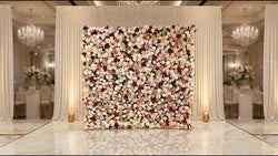 SPR Customizable European Style Artificial Flower Wall Backdrop Reusable Anti-Bacterial for Wedding/Birthday/Thanksgiving/Hotel - SPR-FW211031-5