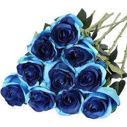 Wholesale Red Artificial Silk Roses Bouquet Long Stems Bridal Floral for Wedding Mother's Day Home Table Centerpiece Decor - 50CM(19.69in) / Beige