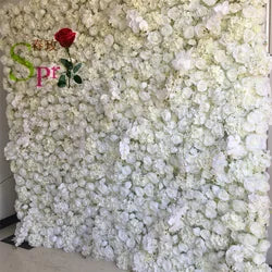 SPR 3D Rolled Silk Fabric Realistic Rose Flower Wall Home Wedding Party Graduation Decor-Eco-Friendly Handcrafted Ceiling Floral - SPR-FW211007-4
