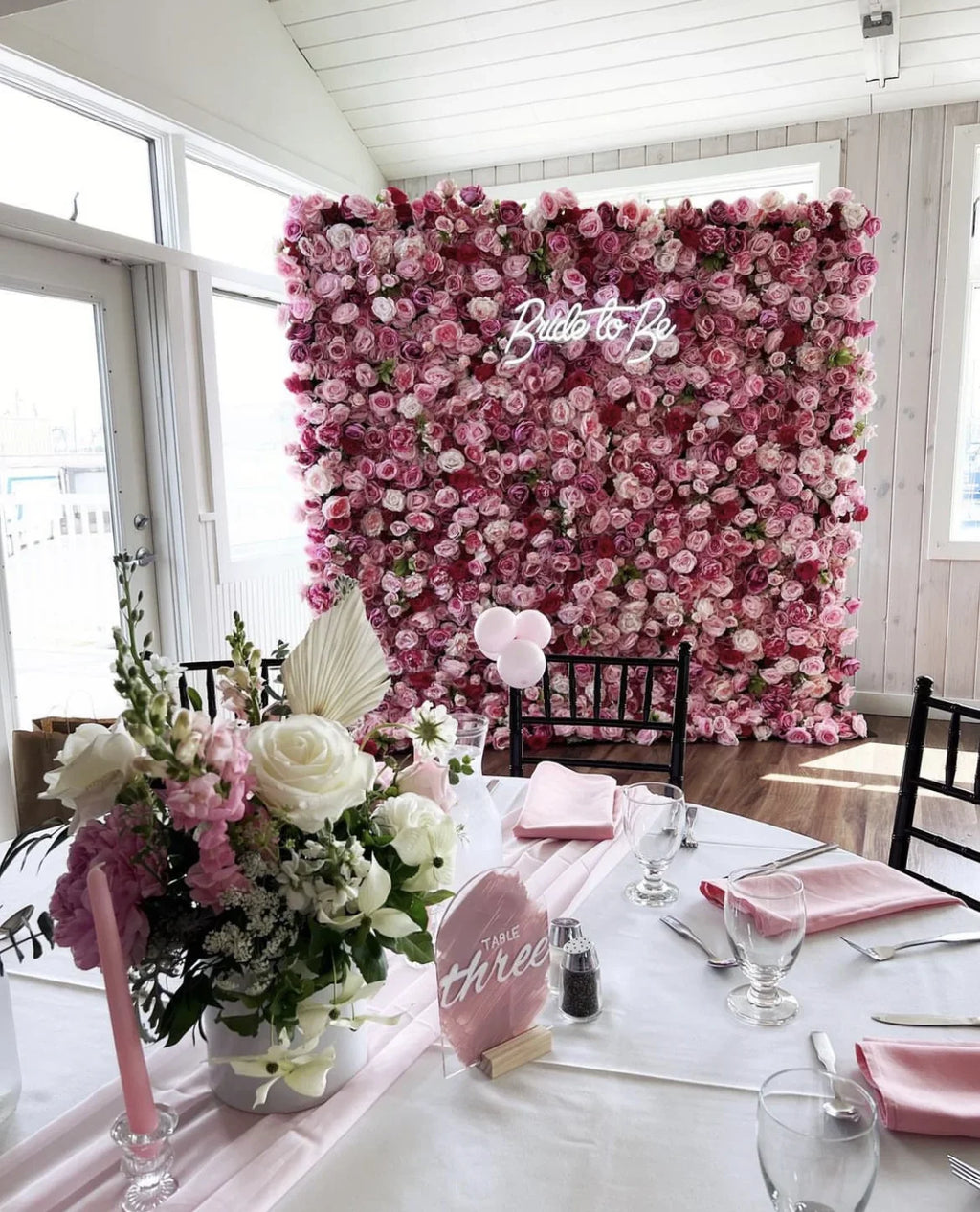 SPR Wedding Decoration Backdrop Silk  pink Rose Home Decor Blush Artificial Flower Wall