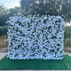 SPR Wedding Decoration Silk Green Plant Rose Hydrangear Flower Backdrop Panel Indoor Decorative Flowers Artificial Flower Wall - SPR-FW23717-15