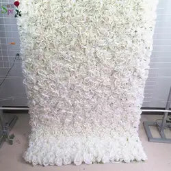 SPR 1.2*2.4m(4*8ft)/pc Roll up Cloth  Flower Wall Backdrop Wedding Occasion Decoration Event Artifical Flower Arrangement - 1*1m(3.28*3.28ft) / Ivory