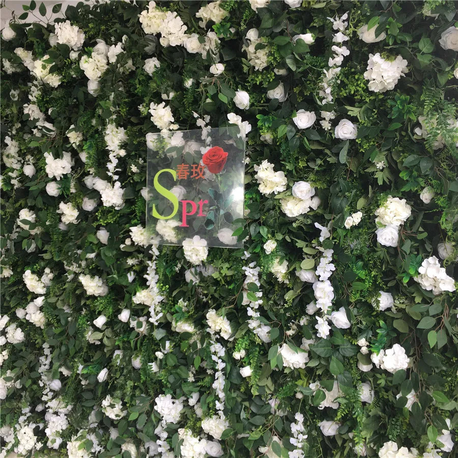 SPR Luxury Artificial 3D Rolled up Home Decoration Wedding Party & Graduation Ceiling Eco-Friendly Blush Pink Flower Wall