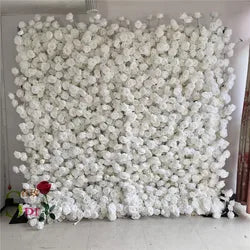 SPR Wedding 7 D Wedding Flower Wall Artificial Silk Rose Flower Wall Backdrop Decorative Artificial Flower Wall - SPR-FW24815-2