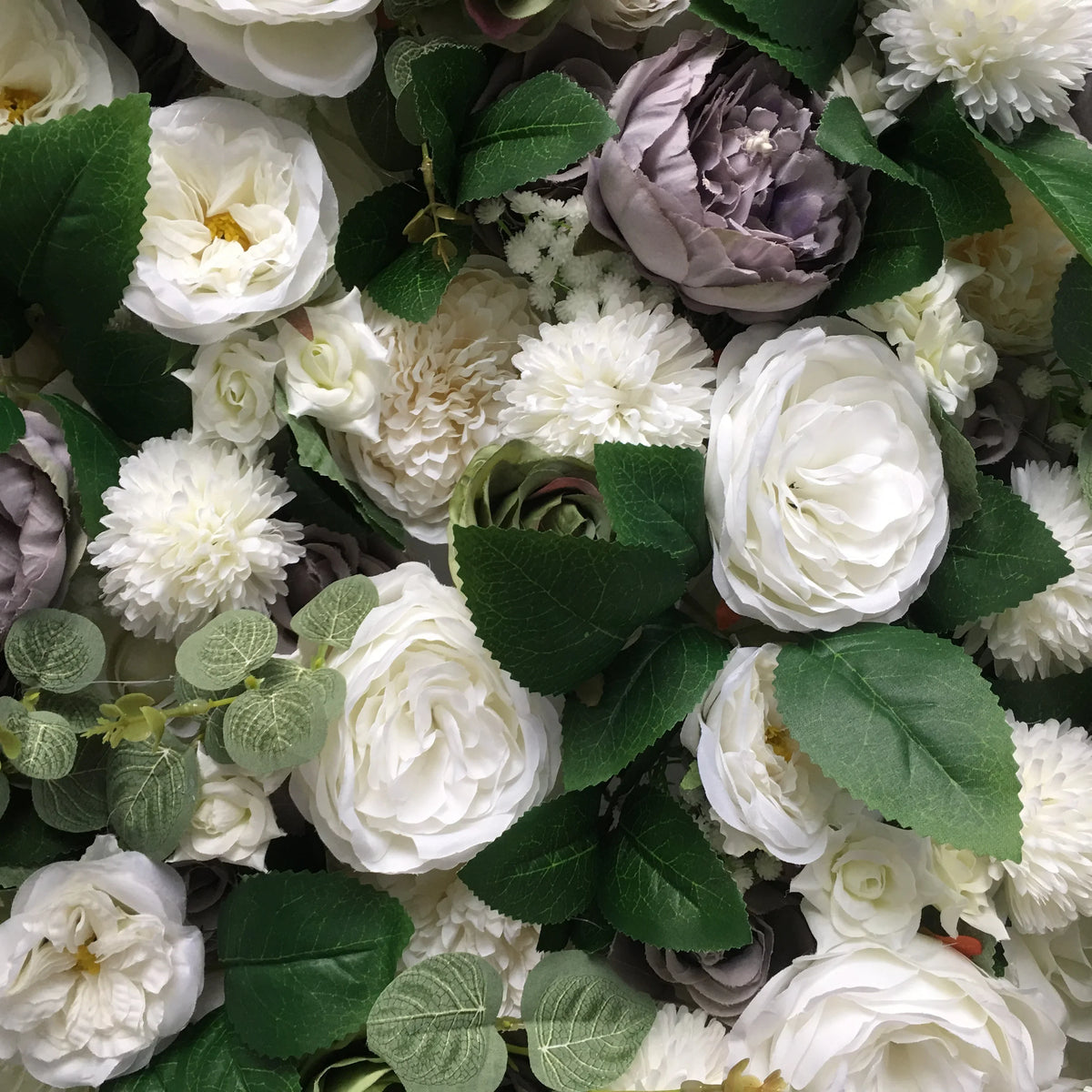 SPR Customized Size & Color Wedding Party Backdrop Decoration Baby Foliage Gray Green Wall Silk Flowers Artificial Rose