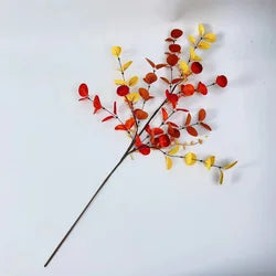 Artificial Silk Eucalyptus Branches High Simulation Greenery Stems for Home Vase Wedding Floral Arrangement Decor - Over 6 ft / Black