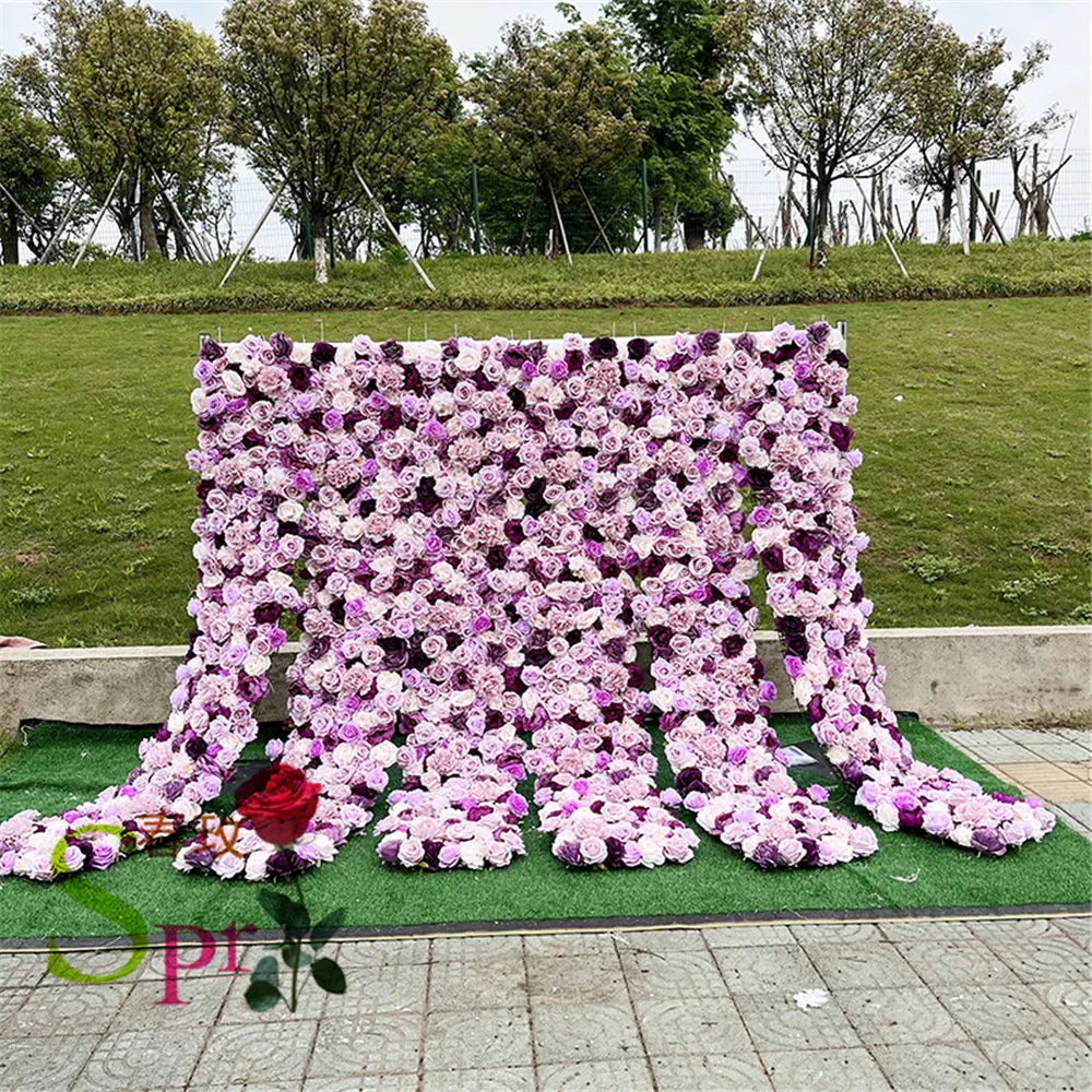 SPR Bridesmaids Bouquet DIY Flower Arrangementartifical Flower Wall Roll up Artificial Rose Orchid Wedding Flower Backdrop Wall