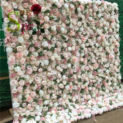 SPR Hot Selling Artificial Decorative Flower Wall Panel for Wedding Party Birthday Decor Backdrop Wall - 1*1M(3.28*3.28ft) / SPR-FW2141-9