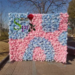 SPR Bridesmaids Bouquet High Quality Home Decor Restaurant Decoration and Wedding Ceremony Event Fabric Artificial Rose Wall - 1*1m(3.28*3.28ft) / SPR-FW211230-12