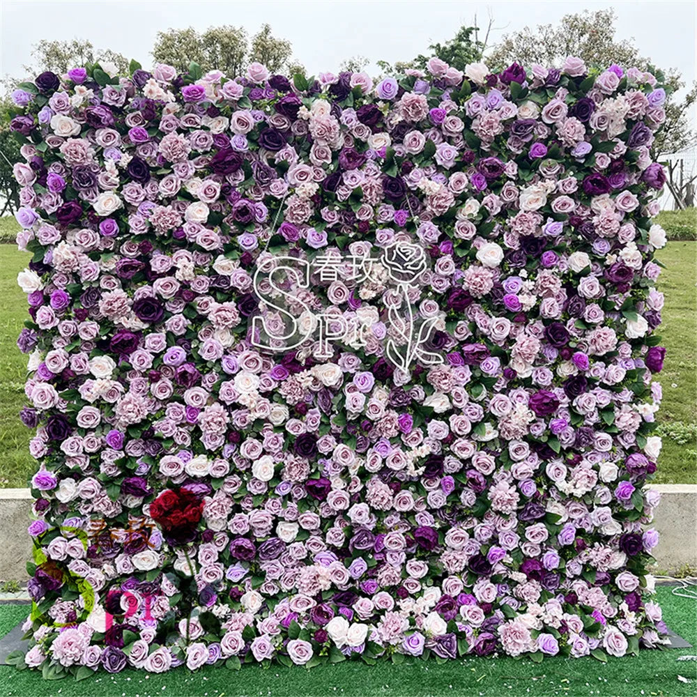 SPR Bridesmaids Bouquet DIY Flower Arrangementartifical Flower Wall Roll up Artificial Rose Orchid Wedding Flower Backdrop Wall