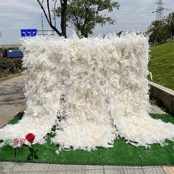 SPR Bridesmaids Bouquet DIY Flower Arrangementartifical Flower Wall Roll up Artificial Rose Orchid Wedding Flower Backdrop Wall - 8*8ft / SPR-FW22425-6