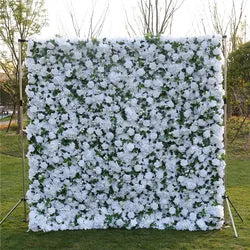 SPR Wholesale Silk Artificial Wedding Flower Wall Backdrop 8ft 8ft for Restaurant Decoration Wedding Party Events Mother's Day - SPR-XMBD011