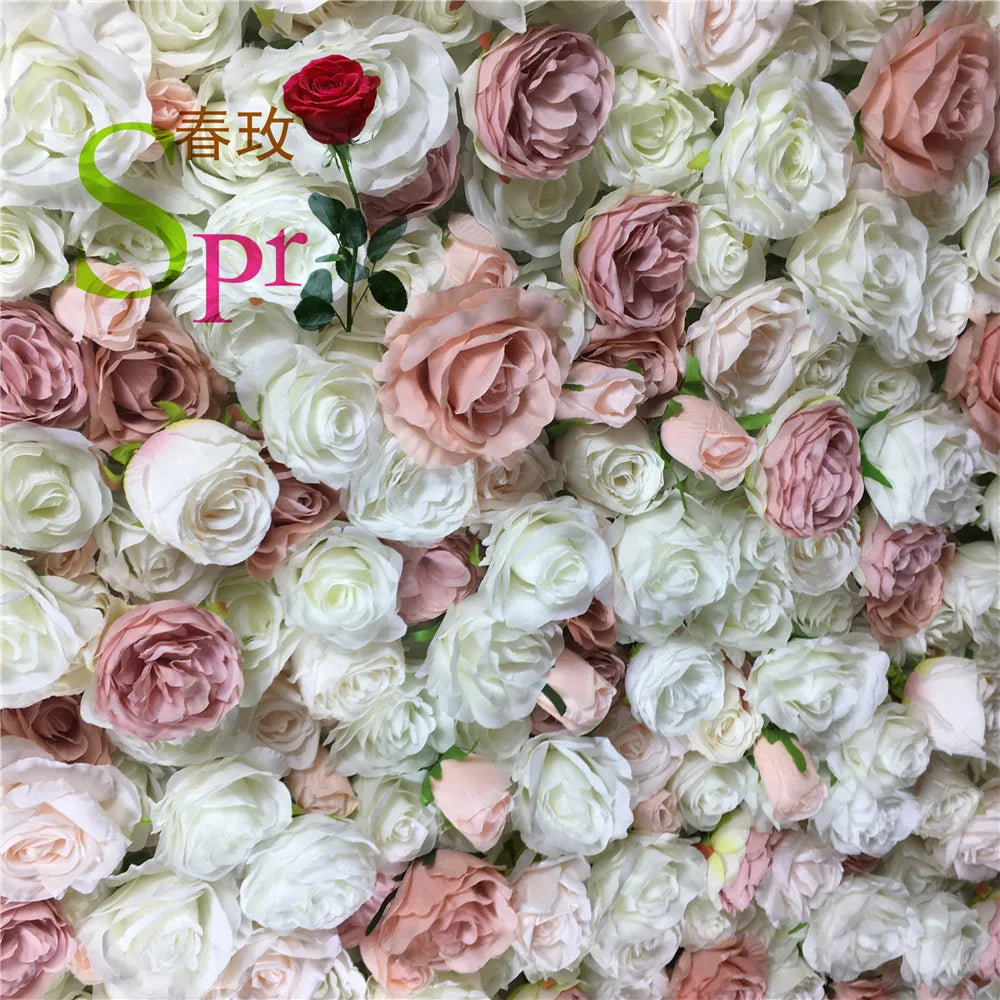SPR Detachable Simple New Arrival Wedding Decoration Backdrop Cloth Artificial Flower Wall Wholesale