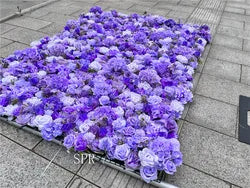 SPR Wholesale Purple Rose Bridal Bouquet Artificial Silk Flowers Handmade Faux Floral Bouquet for Wedding Background Decoration - SPR-FW25630-8