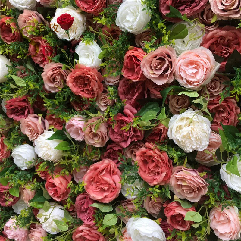 SPR Customized size Wedding Silk Rose Artificial Flower Invitations Backdrop Flower Walls Wedding Artificial Flower for Home