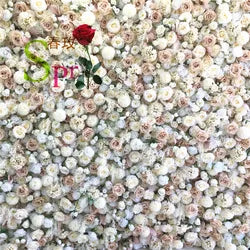 SPR Wedding Decoration Backdrop Silk  pink Rose Home Decor Blush Artificial Flower Wall - 100*100cm(39.37*39.37in) / SPR-FW211126-5(1)
