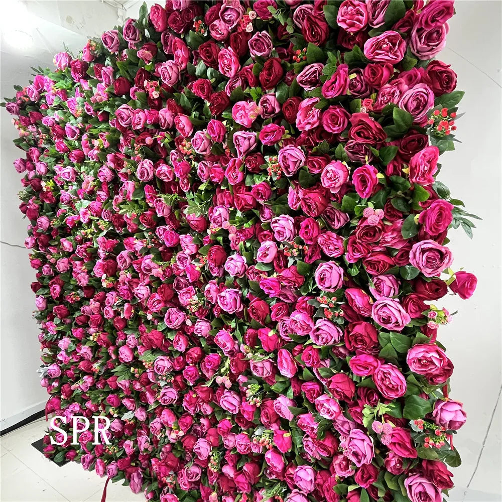 SPR Bridesmaids Bouquet Great Price Silk Rose Peony Flower Heads Decoration Artificial Wedding Party Valentine's Day Flower Wall