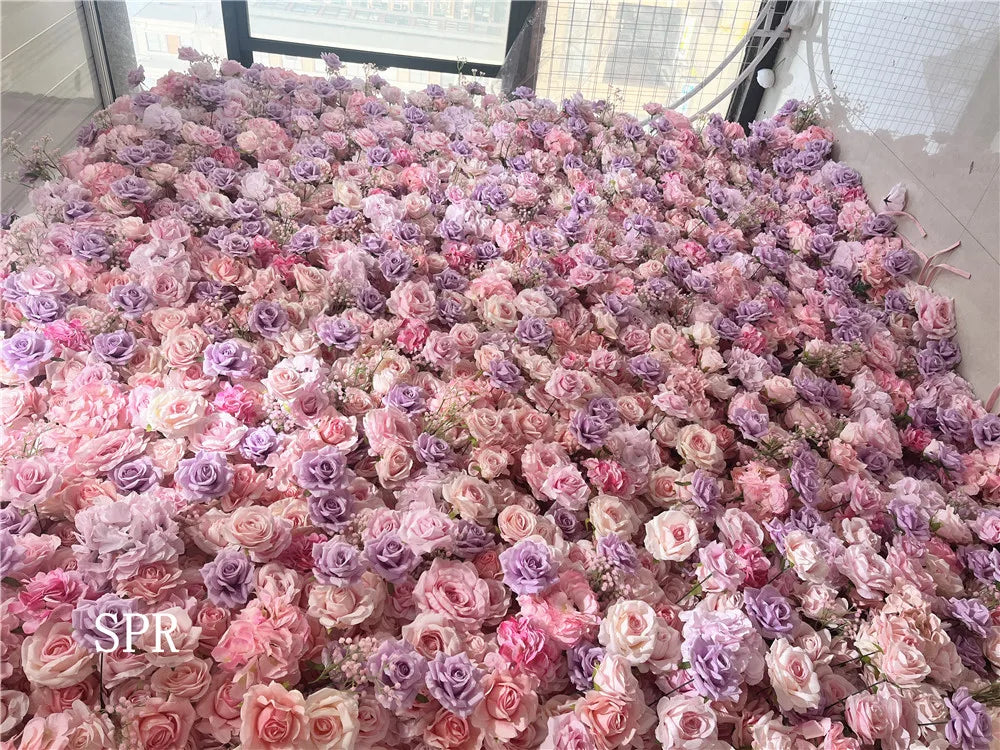 SPR Bridesmaids Bouquet High Quality Birthday Party Valentine's Day Artificial Flower Wall Silk Rose Panels for Wedding Backdrop