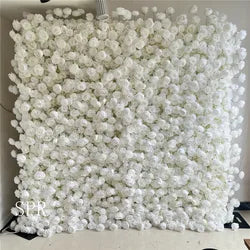 SPR Wedding Decoration Silk Green Plant Rose Hydrangear Flower Backdrop Panel Indoor Decorative Flowers Artificial Flower Wall - SPR-FW23717-18