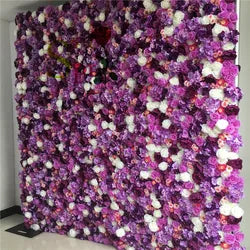 SPR Bridal Bouquet Wholesale Custom White Pink Wedding Supplies Decoration Rose Backdrop Silk Artificial Decorative Flower Wall - 1*1m(3.28*3.28ft) / SPR-FW21815-11