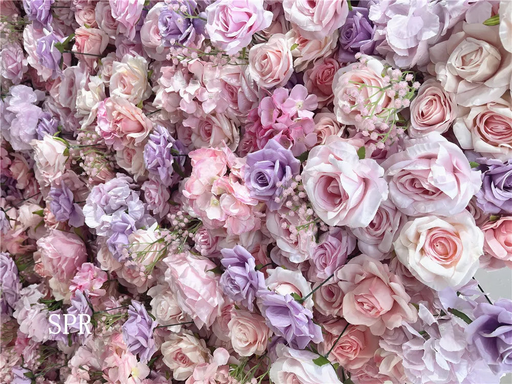 SPR Bridesmaids Bouquet High Quality Birthday Party Valentine's Day Artificial Flower Wall Silk Rose Panels for Wedding Backdrop