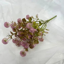 SPR Artificial Silk Leaves Faux Greenery Plant Leaf for Christmas Wedding Living Room Home Table Decoration - 36cm(14.17in) / Pink