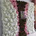 SPR Wholesale Custom White Green Wedding Supplies Decoration Rose Backdrop Silk Artificial Decorative Flower Wall Zhejiang Model