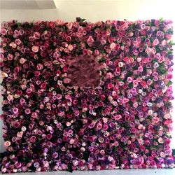 SPR Bridal Bouquet Wedding Supplies Home Floral Decoration Rose Hydrangea Silk Artificial Decorative Flower Wall Backdrop - Beige / SPR-FW211126-1