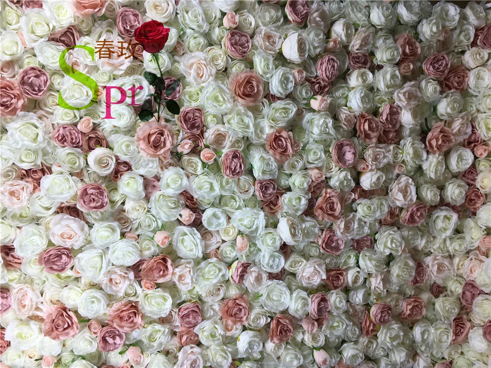 SPR Detachable Simple New Arrival Wedding Decoration Backdrop Cloth Artificial Flower Wall Wholesale