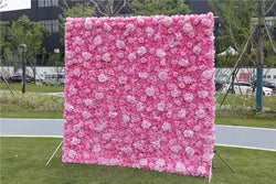 SPR Wholesale Silk Artificial Wedding Flower Wall Backdrop 8ft 8ft for Restaurant Decoration Wedding Party Events Mother's Day - SPR-XMBD022