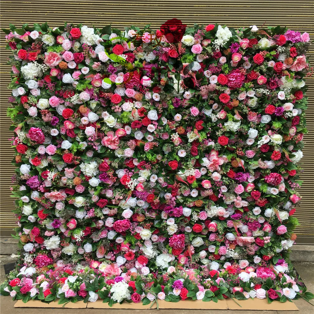 SPR Artificial Silk Rose 5D Flower Wall Decor Handmade Modern Style for Party Centerpiece Background