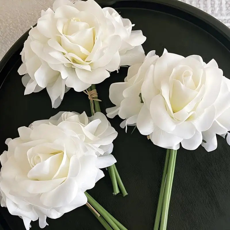 High Quality Wholesale Autumn Artificial Single Rose Real Touch Roses Flower for Table Centerpiece Wedding Decoration