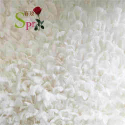 SPR Luxury Artificial 3D Rolled up Home Decoration or Wedding Party Ceiling Decorative Blush Pink Flower Wall - 1*1M(3.28*3.28ft) / SPR-FW21815-15
