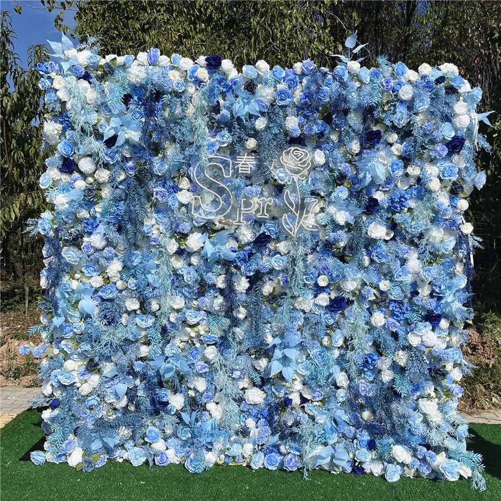 SPR Wholesale China Supply Artificial Flowers Wall Birthday Wedding Flowers Backdrops for Events Fall Decoration Flowers Wall