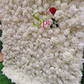 SPR FW21529-4-cloth Cream White 3D Flower Wall  Roll up Floral Wall for Wedding Backdrop