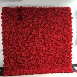 SPR Bridals Bouquet PINK Wholesale Custom White Pink Wedding Supplies  Rose Backdrop Silk Artificial Decorative Flower Wall - 240*240cm(8*8ft) / SPR-FW21815-6