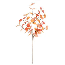 Artificial Silk Eucalyptus Branches High Simulation Greenery Stems for Home Vase Wedding Floral Arrangement Decor - Over 6 ft / Brown