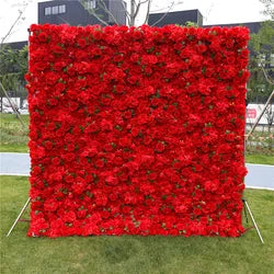 SPR Wholesale Silk Artificial Wedding Flower Wall Backdrop 8ft 8ft for Restaurant Decoration Wedding Party Events Mother's Day - SPR-XMBD039