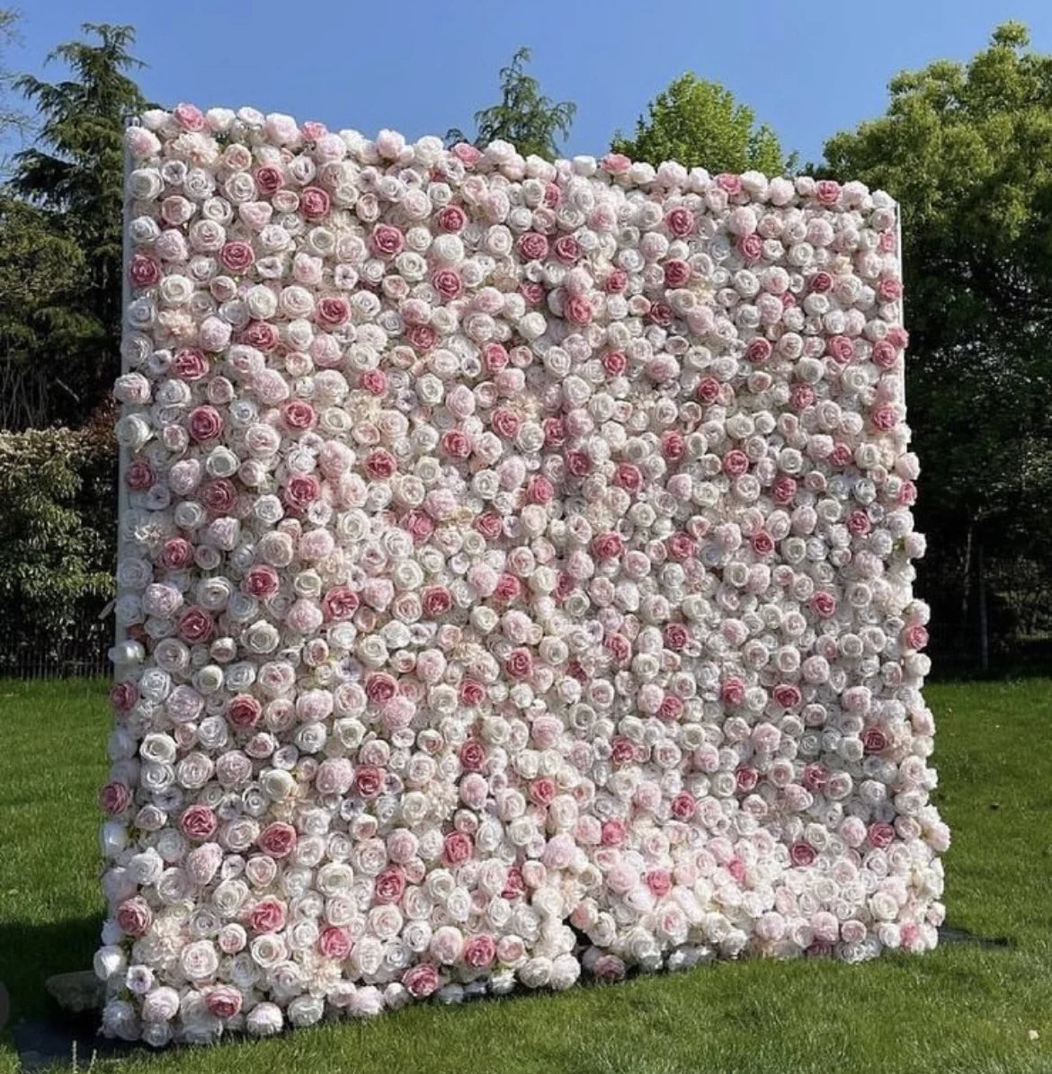 SPR 3D Design Floral Bridal Bouquet Ceiling pink Peony Rose Hydrangea Artificial Flower Decoration Wedding Backdrop