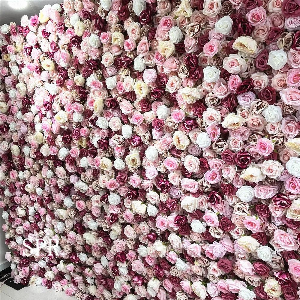 SPR High Quality Bridesmaids Bouquet Camellia Rose Silk Fabric Decorative Flower Home Decoration Wedding Event Flower Wall Peony