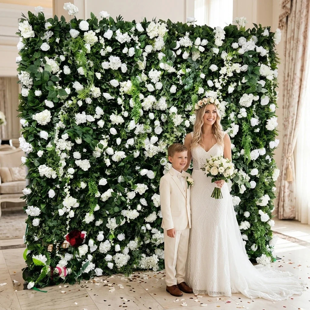 SPR Bridesmaids Bouquet Low MOQ Beautiful Wedding Party Birthday Decorative Arch Backdrop Panels Artificial Flower Wall Panel