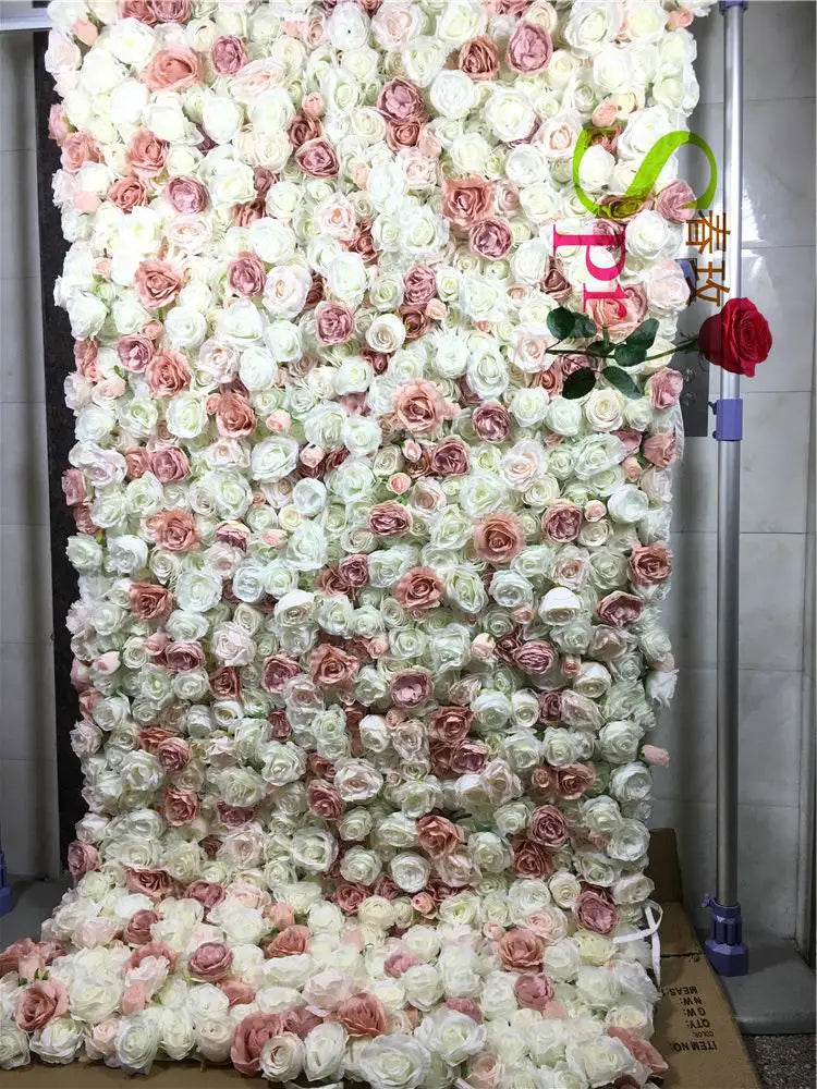 SPR Detachable Simple New Arrival Wedding Decoration Backdrop Cloth Artificial Flower Wall Wholesale