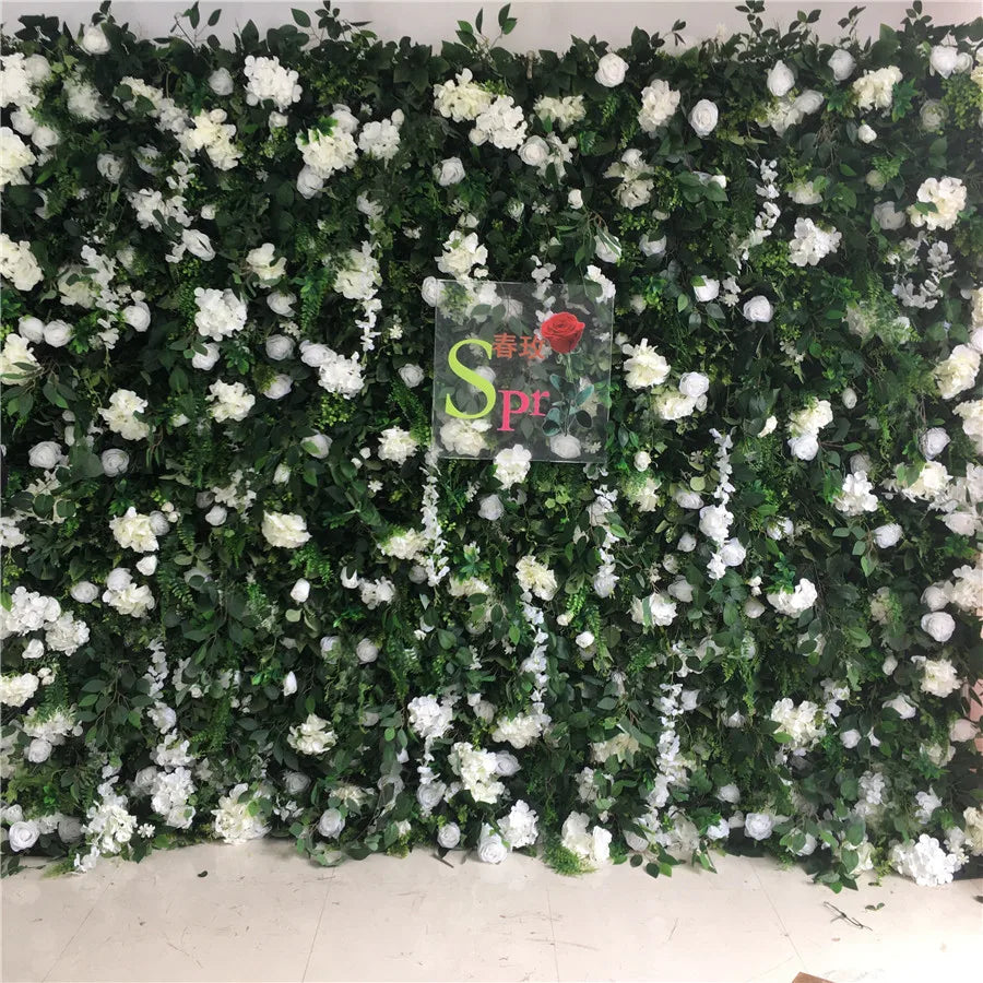 SPR Luxury Artificial 3D Rolled up Home Decoration Wedding Party & Graduation Ceiling Eco-Friendly Blush Pink Flower Wall