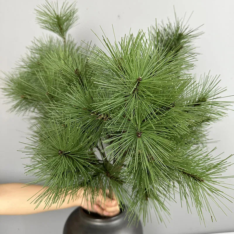 SPR Hot Selling Large Stem Artificial Pine Needle Branches Soft Plastic Realistic for Christmas New Year Halloween DecorSPR