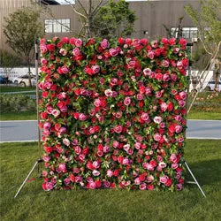 SPR Wholesale Silk Artificial Wedding Flower Wall Backdrop 8ft 8ft for Restaurant Decoration Wedding Party Events Mother's Day - SPR-XMBD038