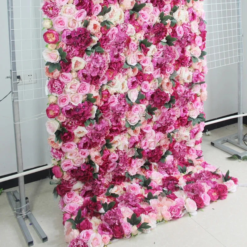 SPR 1.2*2.4m(4*8ft)/pc Roll up Cloth  Flower Wall Backdrop Wedding Occasion Decoration Event Artifical Flower Arrangement
