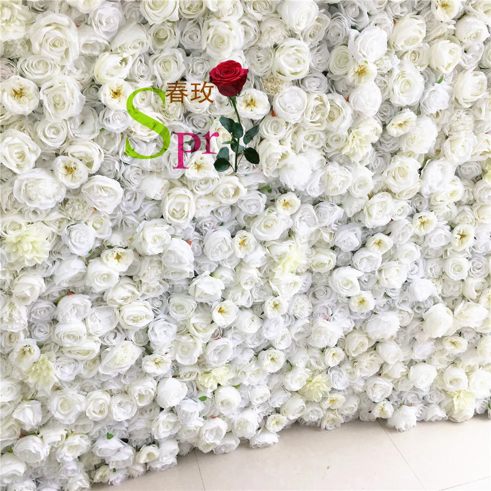 SPR Bridals Bouquet Wedding Supplies Home Floral Decoration Rose Hydrangea Silk Artificial Decorative Flower Wall Backdrop